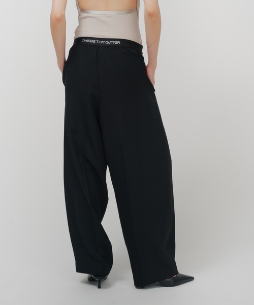 THINGS THAT MATTER(シングス ザット マター)の「RELAX CURVE PANTS / リラックス カーブ パンツ / ZOZOTOWN限定商品(スラックス・レディース・ブラウン/グレー/ブラック・1/2)」の20枚目の写真