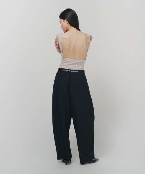THINGS THAT MATTER(シングス ザット マター)の「RELAX CURVE PANTS / リラックス カーブ パンツ / ZOZOTOWN限定商品(スラックス・レディース・ブラウン/グレー/ブラック・1/2)」の16枚目の写真