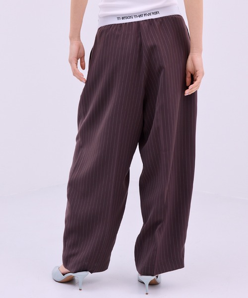 THINGS THAT MATTER(シングス ザット マター)の「RELAX CURVE PANTS / リラックス カーブ パンツ / ZOZOTOWN限定商品(スラックス・レディース・ブラウン/グレー/ブラック・1/2)」の13枚目の写真