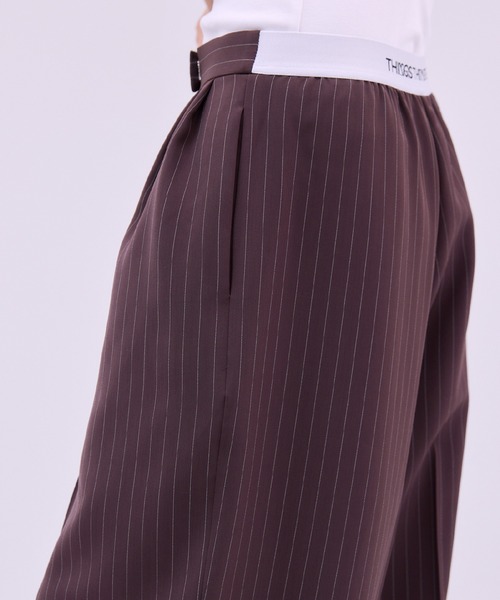 THINGS THAT MATTER(シングス ザット マター)の「RELAX CURVE PANTS / リラックス カーブ パンツ / ZOZOTOWN限定商品(スラックス・レディース・ブラウン/グレー/ブラック・1/2)」の9枚目の写真