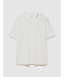 GAP（ギャップ）の「ヘビーウェイト GAPロゴ リラックスフィット クロップドTシャツ（Tシャツ/カットソー）」