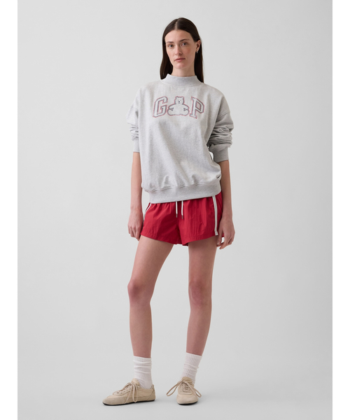 GAP(ギャップ)の「ヴィンテージソフト フレンチテリー オーバーサイズ モックネック GAPロゴ スウェットシャツ(スウェット・レディース・ネイビー/グレー・L/XL/S/M)」の6枚目の写真