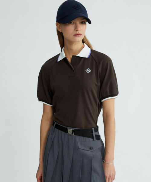 MONDAYFLOW（マンデーフロー）の「レギュラーピケトップ_ブラウン（ポロシャツ・レディース・その他・X-SMALL/SMALL/MEDIUM/LARGE）」の4枚目の写真