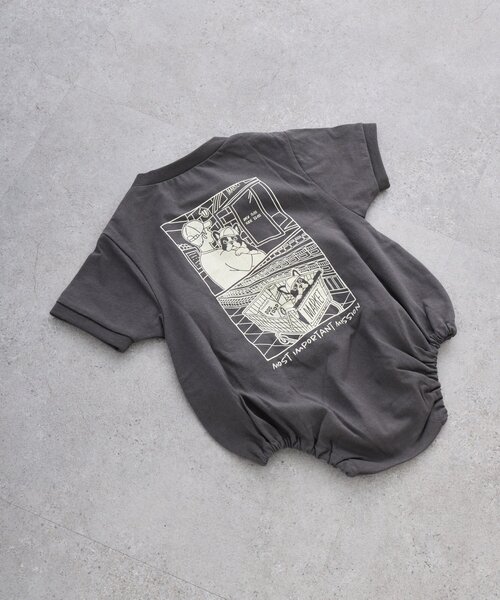 CIAOPANIC TYPY(チャオパニックティピー)の「【KIDS】犬アソートロンパース(その他ベビーウェア・キッズ・グレー/チャコールグレー・80)」の6枚目の写真