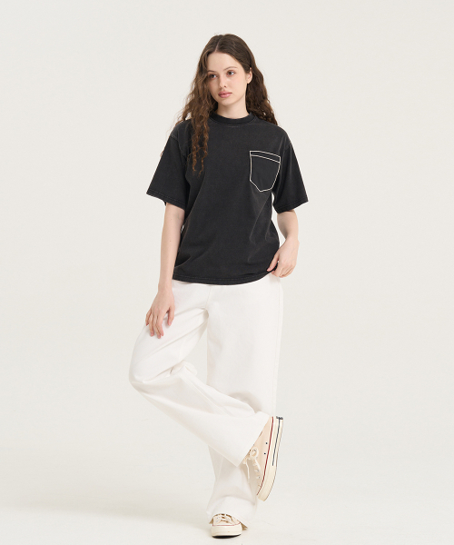 LEVHEARTED(レブハティッド)の「ジオコソ 半袖Tシャツ - ブラック(Tシャツ/カットソー・レディース・ブラック・01(36)/02(38))」の3枚目の写真