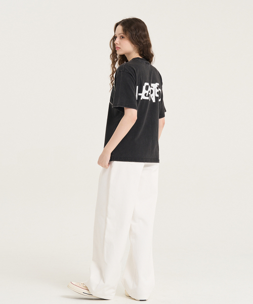 LEVHEARTED(レブハティッド)の「ジオコソ 半袖Tシャツ - ブラック(Tシャツ/カットソー・レディース・ブラック・01(36)/02(38))」の4枚目の写真