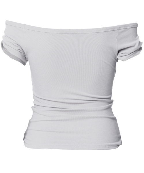 FLAREUP(フレアアップ)の「Draped Top (FL-130_Cloud White)(Tシャツ/カットソー・レディース・ホワイト・OS)」の11枚目の写真