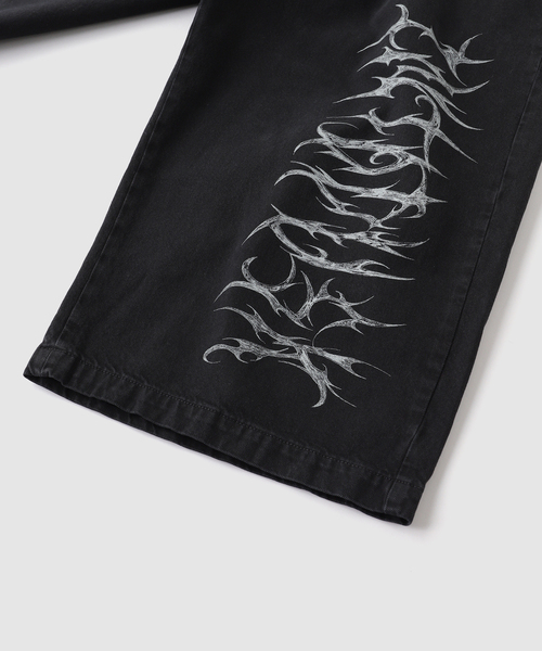 WISM(ウィズム)の「INTODUSK / イントゥダスク DUSTSHADOW CROPPED DENIM(その他パンツ・メンズ・ブラック・MEDIUM/SMALL)」の4枚目の写真