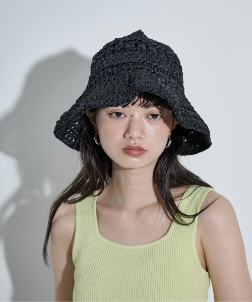 THE YOn(ザヨン)の「バックスリットテープヤーンハット(ハット・レディース・ナチュラル/オレンジ/ベージュ/ブラック・FREE)」の19枚目の写真