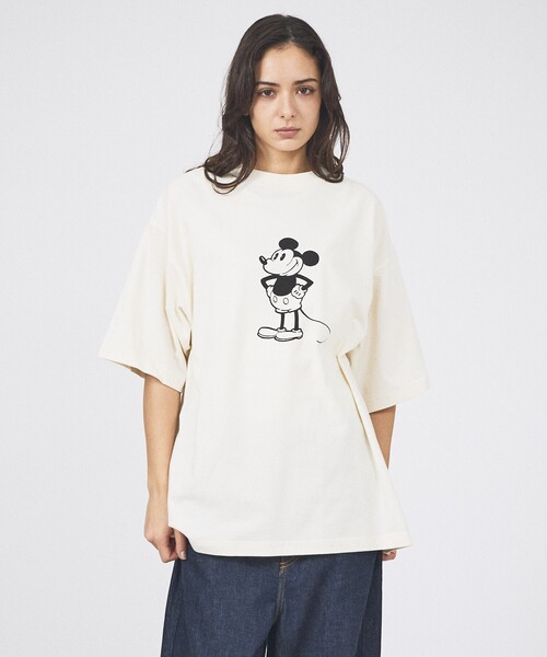 DISCUS(ディスカス)の「【DISCUS ATHLETIC / ディスカス】Disney / ミッキープリント半袖Tシャツ / ユニセックス(Tシャツ/カットソー・メンズ・ブラック系その他2/ホワイト系その他2/ブラック系その他/ホワイト系その他・フリー)」の2枚目の写真