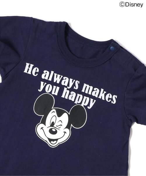 Disney(ディズニー)の「【リンク】ディズニーキャラクター/ロンパス(ロンパース・キッズ・ネイビー/アイボリー・70/80)」の5枚目の写真