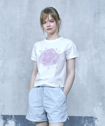 ウィメンズ ブラー リリー セミクロップ 半袖Tシャツ ホワイト