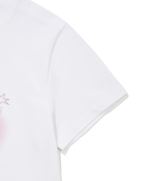 Wacky WiLLy（ワッキーウィリー）の「ウィメンズ ブラー リリー セミクロップ 半袖Tシャツ ホワイト（Tシャツ/カットソー・レディース・その他・SMALL/MEDIUM）」の6枚目の写真