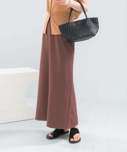 URBAN RESEARCH ROSSO WOMEN(アーバンリサーチ ロッソ)の「ウォッシャブル吸水速乾ストレッチ スカート(スカート・レディース・アイボリー/ブラウン/ブラック・FREE)」の3枚目の写真