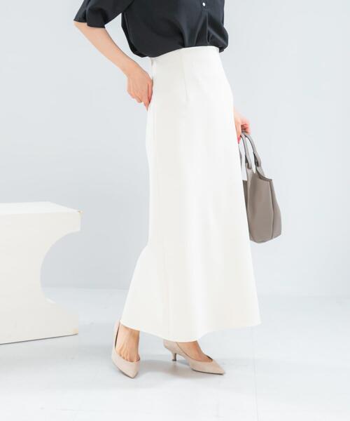 URBAN RESEARCH ROSSO WOMEN(アーバンリサーチ ロッソ)の「ウォッシャブル吸水速乾ストレッチ スカート(スカート・レディース・アイボリー/ブラウン/ブラック・FREE)」の4枚目の写真