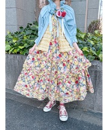 ピンクハウス(PINK HOUSE)　ブルゾン パープル雛菊ロンド刺繍ブルゾン - ピンクハウス通販｜リサイクル