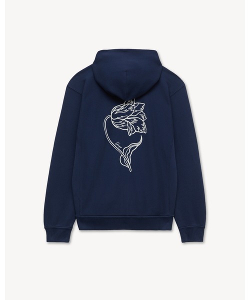 KENZO(ケンゾー)の「'KENZO Tulip' エンブロイダリー ジップアップ フーディー イン コットン(パーカー・メンズ・ブルー系その他・LARGE/MEDIUM)」の7枚目の写真