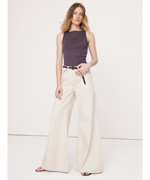 Banana Republic（バナナリパブリック）の「ミニマリスト コットン タンクトップ（タンクトップ・レディース・チャコールグレー/ホワイト/ブラック・XS/S/M/L）」の3枚目の写真
