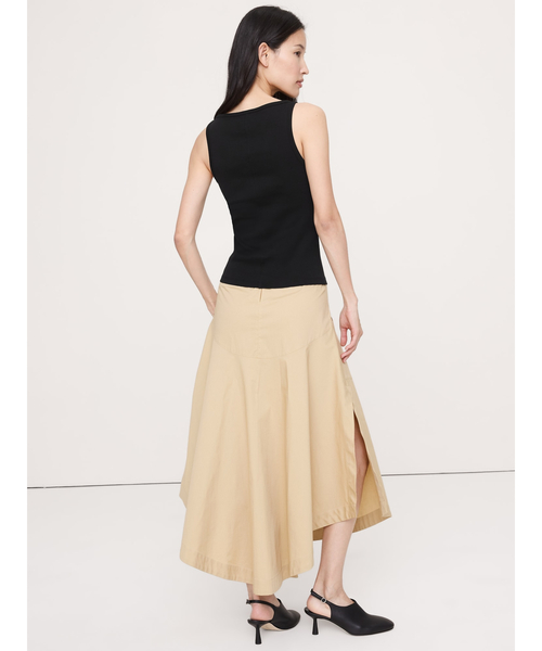 Banana Republic（バナナリパブリック）の「ミニマリスト コットン タンクトップ（タンクトップ・レディース・チャコールグレー/ホワイト/ブラック・XS/S/M/L）」の7枚目の写真
