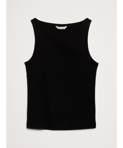 Banana Republic（バナナリパブリック）の「ミニマリスト コットン タンクトップ（タンクトップ・レディース・チャコールグレー/ホワイト/ブラック・XS/S/M/L）」の11枚目の写真