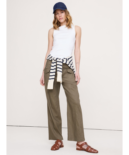Banana Republic（バナナリパブリック）の「ミニマリスト コットン タンクトップ（タンクトップ・レディース・チャコールグレー/ホワイト/ブラック・XS/S/M/L）」の4枚目の写真