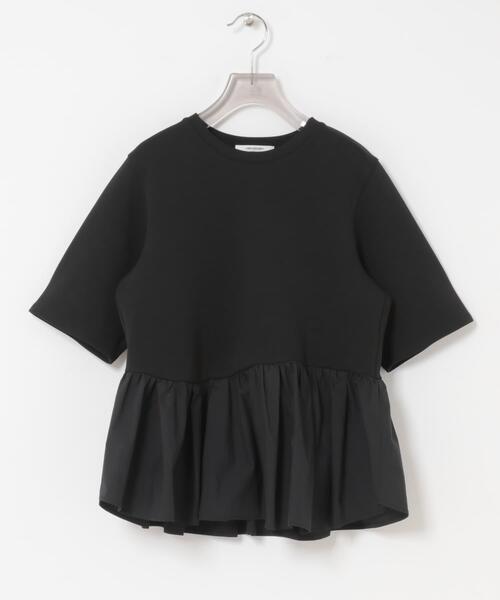 URBAN RESEARCH(アーバンリサーチ)の「ドッキングペプラムカットソー(Tシャツ/カットソー・レディース・グレー系その他/ブラック・FREE)」の8枚目の写真