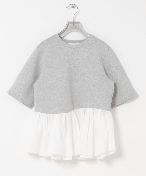 URBAN RESEARCH(アーバンリサーチ)の「ドッキングペプラムカットソー(Tシャツ/カットソー・レディース・グレー系その他/ブラック・FREE)」の16枚目の写真