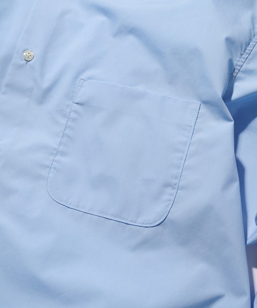 MAISON CLUB（メゾンクラブ）の「【MAISON CLUB】Broad Drawcord Box Shirt / ブロードドローコードボックスシャツ（シャツ/ブラウス・メンズ・サックスブルー/ブラック系1/ホワイト/ネイビー/サックスブルー系1/ブラウン系1/ブラック系その他2/グレイッシュベージュ/ブラック・L/M）」の17枚目の写真