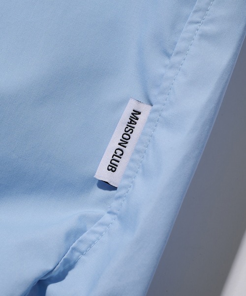 MAISON CLUB（メゾンクラブ）の「【MAISON CLUB】Broad Drawcord Box Shirt / ブロードドローコードボックスシャツ（シャツ/ブラウス・メンズ・サックスブルー/ブラック系1/ホワイト/ネイビー/サックスブルー系1/ブラウン系1/ブラック系その他2/グレイッシュベージュ/ブラック・L/M）」の18枚目の写真