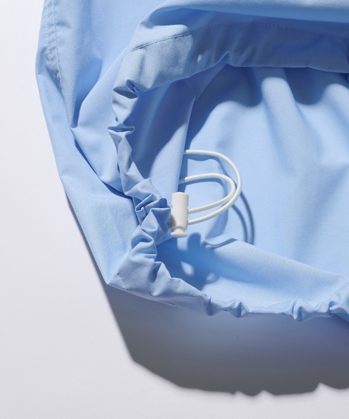 MAISON CLUB（メゾンクラブ）の「【MAISON CLUB】Broad Drawcord Box Shirt / ブロードドローコードボックスシャツ（シャツ/ブラウス・メンズ・サックスブルー/ブラック系1/ホワイト/ネイビー/サックスブルー系1/ブラウン系1/ブラック系その他2/グレイッシュベージュ/ブラック・L/M）」の20枚目の写真