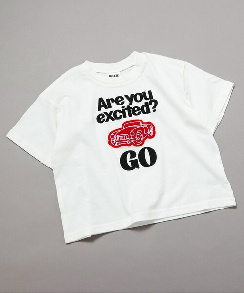 BREEZE(ブリーズ)の「【リンク】ロゴ&モチーフバリエーション半袖Tシャツ(Tシャツ/カットソー・キッズ・ピンク/ベージュ/キナリ/ミント/オレンジ/イエロー/アイボリー/サックスブルー/ブルー/オフホワイト・80/90/100/110/120/130/140)」の2枚目の写真