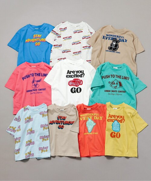 BREEZE(ブリーズ)の「【リンク】ロゴ&モチーフバリエーション半袖Tシャツ(Tシャツ/カットソー・キッズ・ピンク/ベージュ/キナリ/ミント/オレンジ/イエロー/アイボリー/サックスブルー/ブルー/オフホワイト・80/90/100/110/120/130/140)」の17枚目の写真