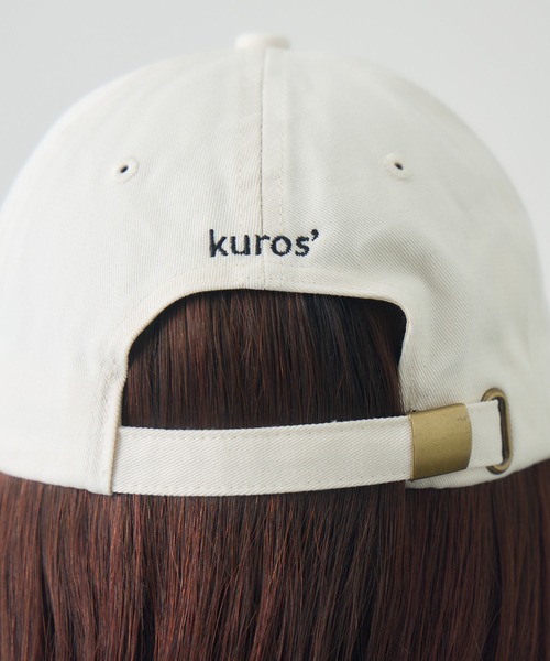 kuros'(クロス)の「【kuros'オリジナル】タスマル刺繍キャップ 男女兼用(キャップ・レディース・ホワイト/ブラック・FREE)」の3枚目の写真