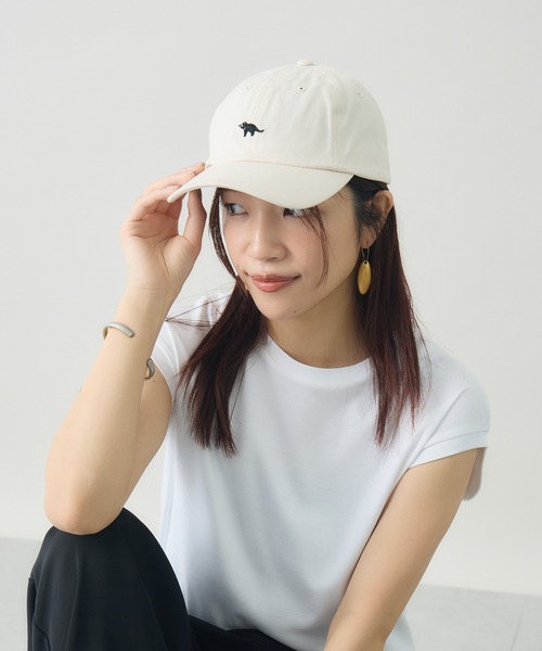 kuros'(クロス)の「【kuros'オリジナル】タスマル刺繍キャップ 男女兼用(キャップ・レディース・ホワイト/ブラック・FREE)」の5枚目の写真