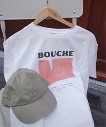 新品　SLOBE IENA 別注 MUCCI プリントロンT カットソー ピンク SLOBE IENA｜スローブイエナのTシャツ/カットソー（ピンク/桃色系
