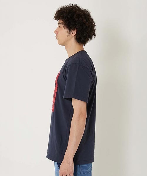 BLUE BLUE(ブルーブルー)の「ボンディングオパール カラーデニムTシャツ(Tシャツ/カットソー・メンズ・ホワイト/ネイビー・M/S/XL/L)」の8枚目の写真