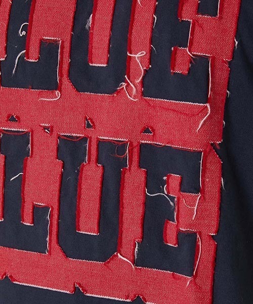 BLUE BLUE(ブルーブルー)の「ボンディングオパール カラーデニムTシャツ(Tシャツ/カットソー・メンズ・ホワイト/ネイビー・M/S/XL/L)」の11枚目の写真