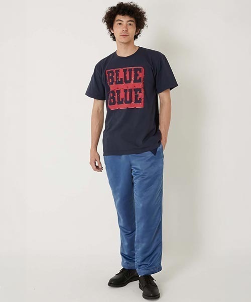 BLUE BLUE(ブルーブルー)の「ボンディングオパール カラーデニムTシャツ(Tシャツ/カットソー・メンズ・ホワイト/ネイビー・M/S/XL/L)」の12枚目の写真