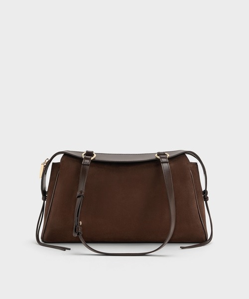 CHARLES & KEITH(チャールズ & キース)の「Haylen ヘイレン ブレイディドチャーム トートバッグ(トートバッグ・レディース・ブラウン系その他7・M)」の5枚目の写真