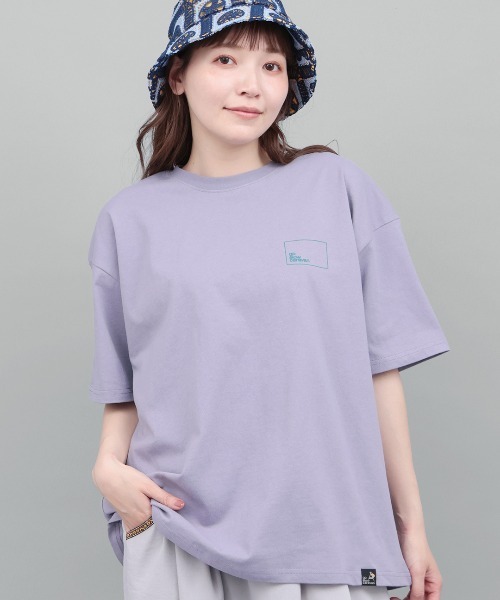 チチカカ（チチカカ）の「go slow caravan USAコットンスクエアロゴTシャツ【ユニセックス】（Tシャツ/カットソー・レディース・パープル/ホワイト/ブラック/オレンジ・MEDIUM/LARGE）」の10枚目の写真