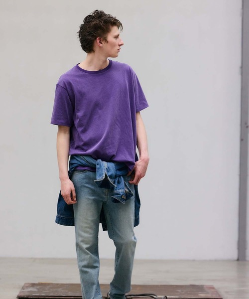 FACTOTUM(ファクトタム)の「【FACTOTUM】 effect Jersey S/S-T(Tシャツ/カットソー・メンズ・パープル/ダークグレー・48/46)」の9枚目の写真