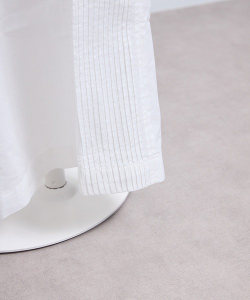 vent blanc(ヴァンブラン)の「vent blanc ヴァンブラン コットンローン サイドピンタック 切り替えパンツ(その他パンツ・レディース・ブラック/オフホワイト/インディゴブルー・FREE)」の18枚目の写真