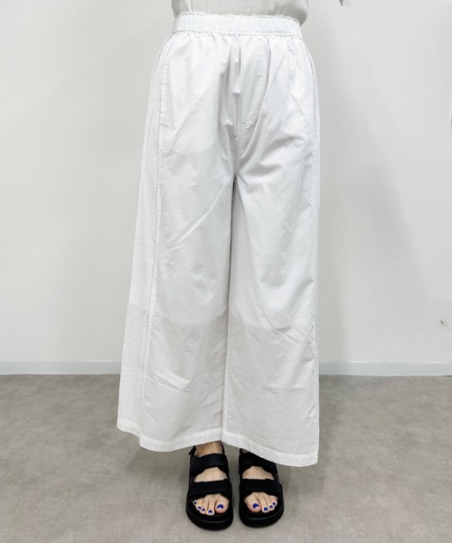 vent blanc(ヴァンブラン)の「vent blanc ヴァンブラン コットンローン サイドピンタック 切り替えパンツ(その他パンツ・レディース・ブラック/オフホワイト/インディゴブルー・FREE)」の11枚目の写真