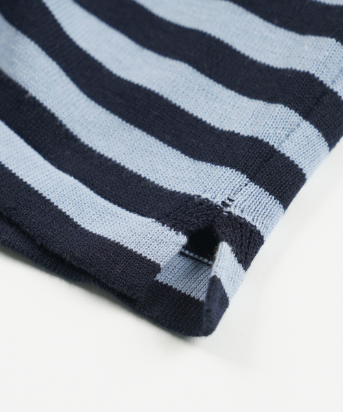 FRIZMWORKS(フリズムワークス)の「STRIPE KNIT LONG SLEEVE _ NAVY(ニット/セーター・メンズ・その他・SMALL/MEDIUM/LARGE/X-LARGE)」の5枚目の写真
