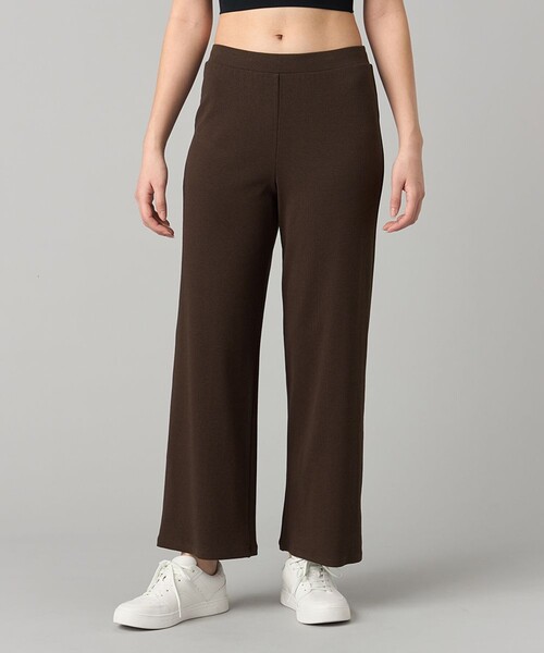 Chacott（チャコット）の「ソフトリブパンツ（その他パンツ・レディース・ブラウン/ブラック・M）」の7枚目の写真