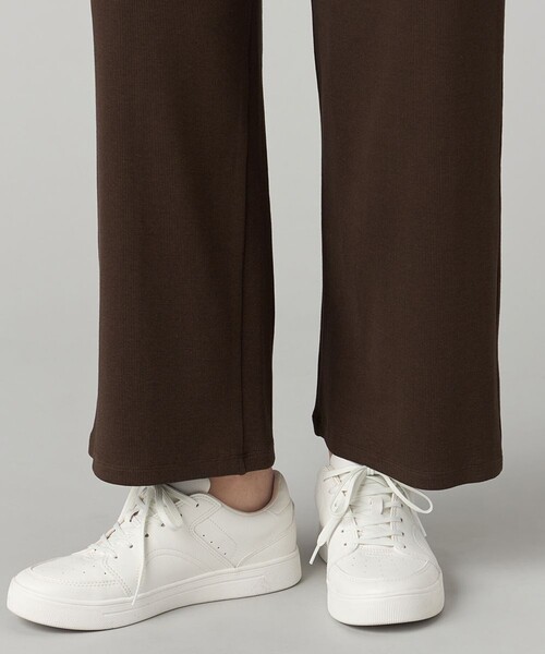 Chacott（チャコット）の「ソフトリブパンツ（その他パンツ・レディース・ブラウン/ブラック・M）」の10枚目の写真