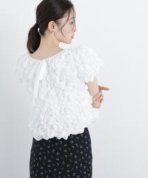 NATURAL BEAUTY BASIC | バックリボンシャーリングブラウス(シャツ/ブラウス)