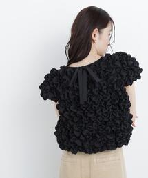 NATURAL BEAUTY BASIC | バックリボンシャーリングブラウス(シャツ/ブラウス)