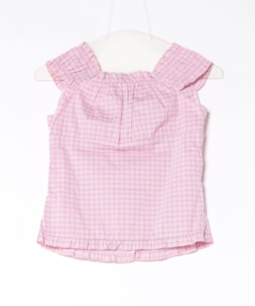 VIBGYOR（ヴィブジョー）の「【TUNE】オフショルフロントカットソー（Tシャツ/カットソー・レディース・ピンク/サックスブルー・FREE）」の9枚目の写真