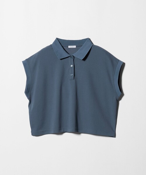 A DAY IN THE LIFE UNITED ARROWS（アデイインザライフユナイテッドアローズ）の「カノコ ワイドポロシャツ ＜A DAY IN THE LIFE＞（Tシャツ/カットソー・レディース・ロイヤルブルー/オリーブ/ダークグレー・FREE）」の3枚目の写真